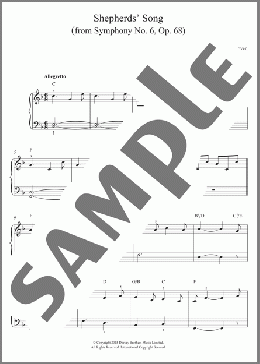 Shepherds' Song (from Symphony No. 6, Op. 68)(Ludwig van Beethoven) 楽譜 その他 ダウンロード