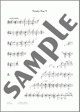 Study No. 9(Fernando Sor) 楽譜 メロディ ダウンロード