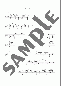 Valses Poeticos(Enrique Granados) 楽譜 メロディ ダウンロード
