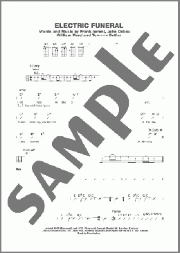 Electric Funeral(Black Sabbath) 楽譜 ウクレレ（コード譜） ダウンロード
