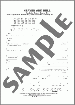 Heaven And Hell(Black Sabbath) 楽譜 ウクレレ（コード譜） ダウンロード