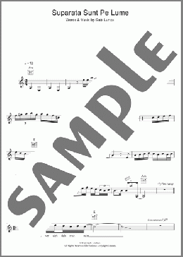 Suparata Sunt Pe Lume(Gabi Lunca) 楽譜 その他 ダウンロード