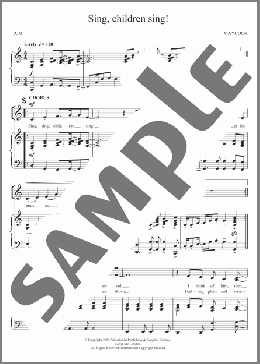 Sing, Children Sing!(The Salvation Army) 楽譜 ピアノ & ボーカル & ギター ダウンロード