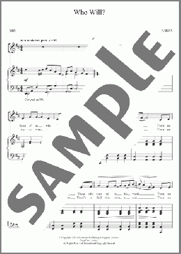 Who Will?(The Salvation Army) 楽譜 ピアノ & ボーカル & ギター ダウンロード