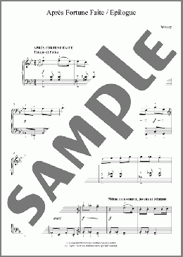 Apres Fortune Faite/ Epilogue(Claude Debussy) 楽譜 ピアノ（ソロ） ダウンロード
