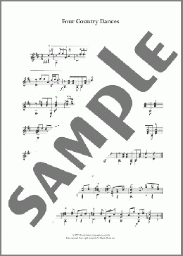 Four Country Dances(Anton Diabelli) 楽譜 メロディ ダウンロード