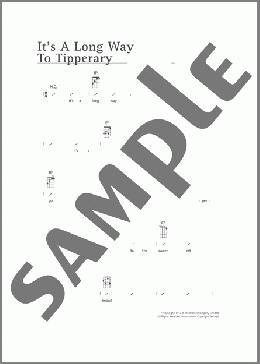 It's A Long Way To Tipperary(Traditional) 楽譜 ウクレレ（コード譜） ダウンロード
