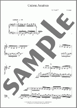 Cadena Acuatica(Angel Illarramendi Larranaga) 楽譜 ピアノ（ソロ） ダウンロード