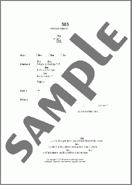 505(Arctic Monkeys) 楽譜 ギター（コード） ダウンロード