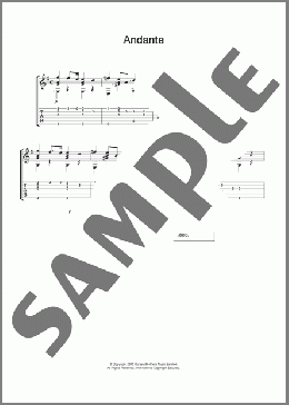 Andante(Johann Kaspar Mertz) 楽譜 メロディ ダウンロード