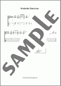 Andante Grazioso(Ferdinando Carulli) 楽譜 メロディ ダウンロード