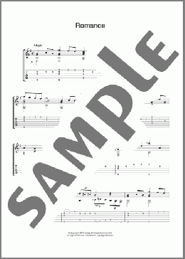 Romance(Johann Kaspar Mertz) 楽譜 メロディ ダウンロード