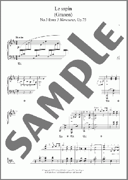 5 Morceaux, Op.75 - V. Le Sapin(Jean Sibelius) 楽譜 ピアノ（ソロ） ダウンロード