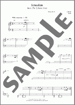Jerusalem(John Harle & Marc Almond) 楽譜 その他 ダウンロード