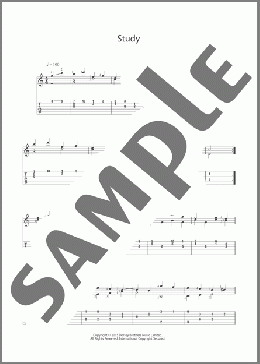 Study(Napoleon Coste) 楽譜 メロディ ダウンロード