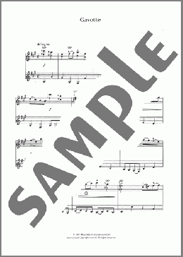 Gavotte (from French Suite No. 5)(Johann Sebastian Bach) 楽譜 ギター（その他） ダウンロード