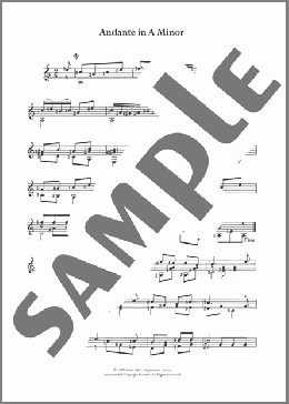 Andante In A Minor(Fernando Sor) 楽譜 メロディ ダウンロード