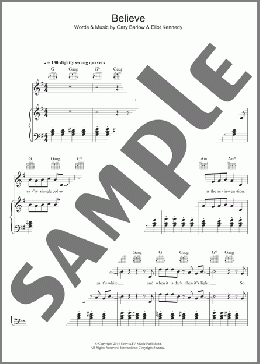 Believe (from 'Finding Neverland')(Gary Barlow/Eliot Kennedy) 楽譜 その他 ダウンロード