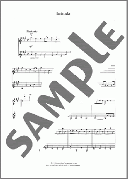 Intrada(Christoph Graupner) 楽譜 メロディ ダウンロード