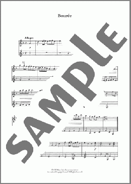 Bouree(Georg Philipp Telemann) 楽譜 メロディ ダウンロード