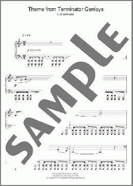 Terminator Theme(Brad Fiedel) 楽譜 ピアノ（ソロ） ダウンロード