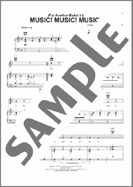 (Put Another Nickel In) Music! Music! Music!(Teresa Brewer) 楽譜 ピアノ & ボーカル & ギター ダウンロード