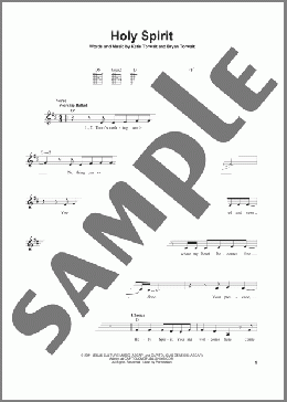 Holy Spirit(Francesca Battistelli/Bryan & Katie Torwalt) 楽譜 メロディ ダウンロード