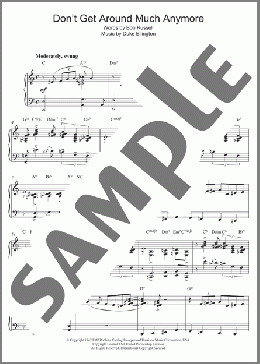 Don't Get Around Much Anymore(Rod Stewart/Duke Ellington) 楽譜 ピアノ（ソロ） ダウンロード
