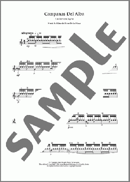 Campanas Del Alba(Eduardo Sainz de la Maza) 楽譜 メロディ ダウンロード