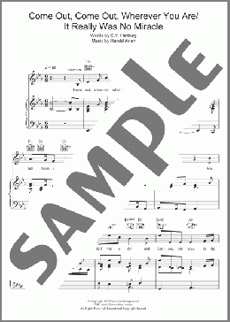 Come Out, Come Out, Wherever You Are / It Really Was No Miracle(Harold Arlen) 楽譜 その他 ダウンロード