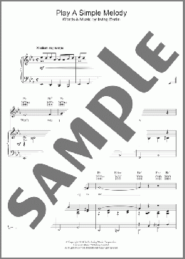 Play A Simple Melody(Jo Stafford) 楽譜 ピアノ & ボーカル ダウンロード