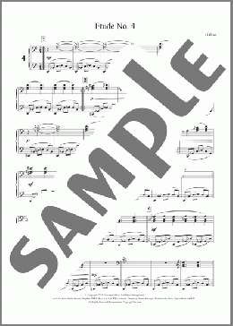 Etude No. 4(Philip Glass) 楽譜 ピアノ（ソロ） ダウンロード