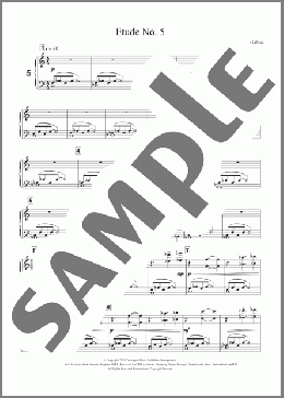 Etude No. 5(Philip Glass) 楽譜 ピアノ（ソロ） ダウンロード
