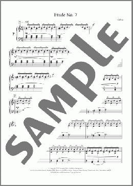 Etude No. 7(Philip Glass) 楽譜 ピアノ（ソロ） ダウンロード