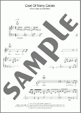 Coat Of Many Colors(Dolly Parton) 楽譜 その他 ダウンロード