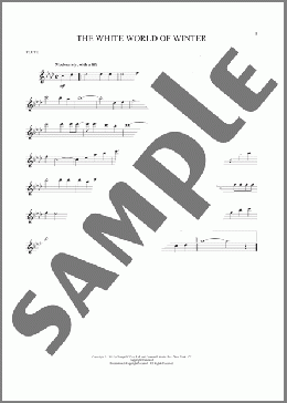 The White World Of Winter(Hoagy Carmichael) 楽譜 フルート ダウンロード