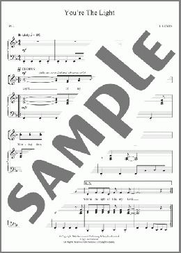 You're The Light(The Salvation Army) 楽譜 その他 ダウンロード