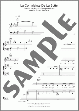 La Complainte De La Butte(Zaz) 楽譜 その他 ダウンロード