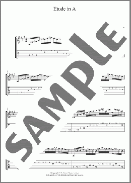 Etude In A(Kris Lennox) 楽譜 ギター（ソロ） ダウンロード