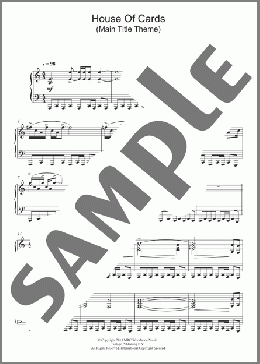 House Of Cards (Main Title Theme)(Jeff Beal) 楽譜 ピアノ（ソロ） ダウンロード