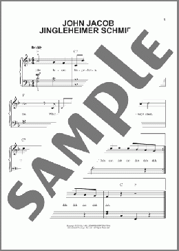 John Jacob Jingleheimer Schmidt(Traditional) 楽譜 ピアノ（ソロ） ダウンロード
