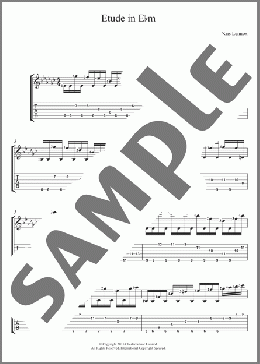 Etude In E flat minor(Kris Lennox) 楽譜 ギター（ソロ） ダウンロード