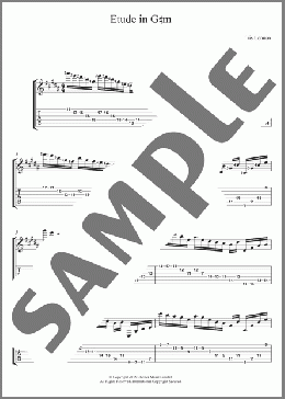 Etude In G#m(Kris Lennox) 楽譜 ギター（ソロ） ダウンロード