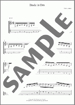 Etude In Dm(Kris Lennox) 楽譜 ギター（ソロ） ダウンロード