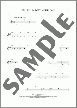 Falling In Love With Love(Lorenz Hart) 楽譜 バイオリン ダウンロード