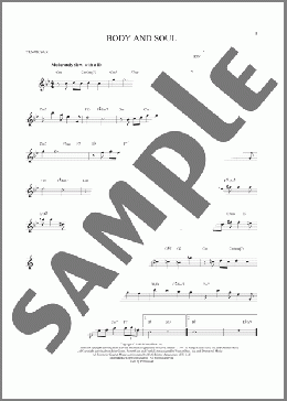 Body And Soul(Tony Bennett & Amy Winehouse) 楽譜 テナーサックス（ソロ） ダウンロード