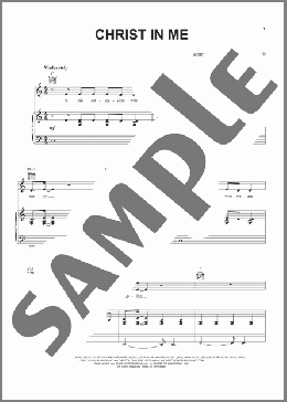 Christ In Me(Jeremy Camp) 楽譜 ピアノ & ボーカル & ギター ダウンロード