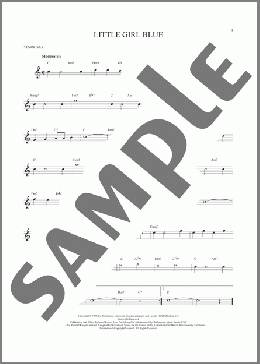 Little Girl Blue(Rodgers & Hart) 楽譜 テナーサックス（ソロ） ダウンロード