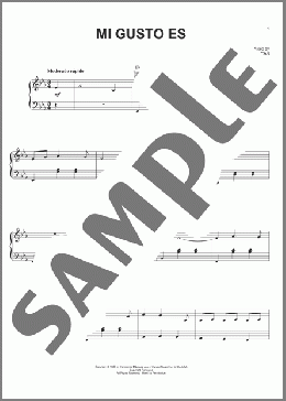 Mi Gusto Es(Samuel M. Lozano Blancas) 楽譜 ピアノ & ボーカル & ギター ダウンロード