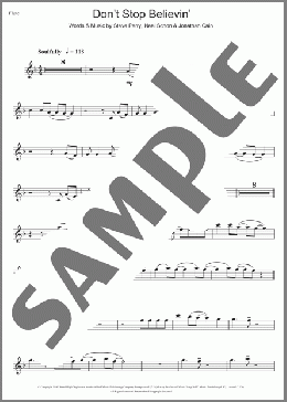Don't Stop Believin'(Journey/Glee Cast) 楽譜 フルート ダウンロード